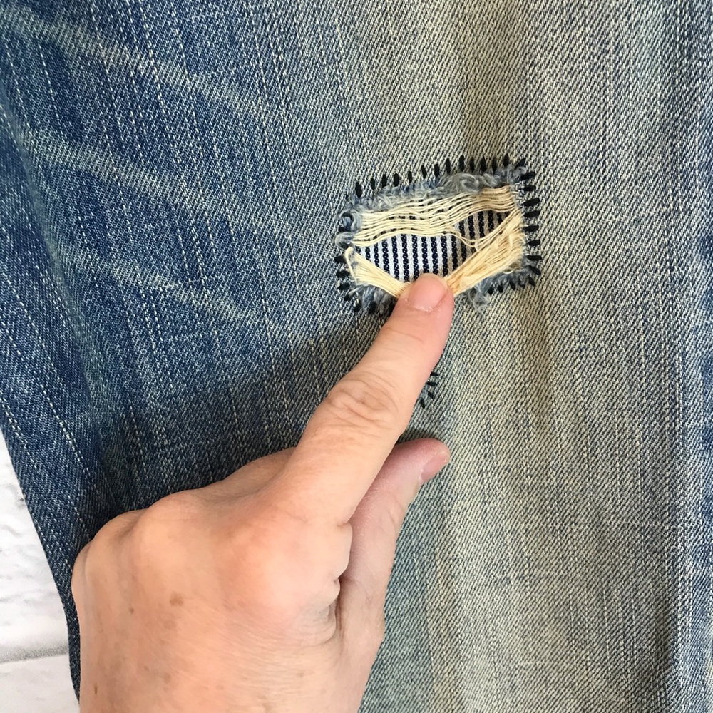 Laundry By Shelli Segal | Patchwork Distress Jeans - image 5